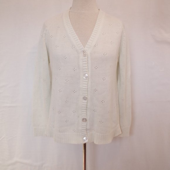 Kari Lynn Originals 1970s Vintage Cardigan- Sz. Med - Picture 7 of 9